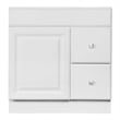 Bowery Hill 30-Inch 2-Drawer Wood Vanity Without Top in White