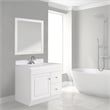 Bowery Hill 30-Inch 2-Drawer Wood Vanity Without Top in White