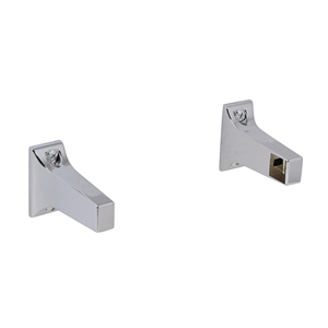 Bowery Hill Steel Bar Arm Bracket 5/8-Inch in Polished Chrome