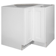 Bowery Hill Wood Corner Cabinet in White 36-Inch by 34.5-Inch by 24-Inch