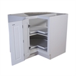 Bowery Hill Wood Corner Cabinet in White 36-Inch by 34.5-Inch by 24-Inch