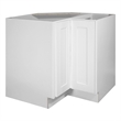Bowery Hill Wood Corner Cabinet in White 36-Inch by 34.5-Inch by 24-Inch