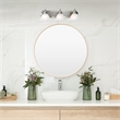 Bowery Hill 3-Light Stainless Steel Vanity Light in Satin Nickel