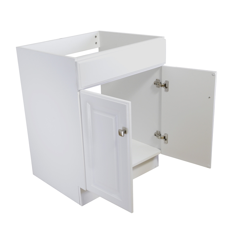 Bowery Hill 24-Inch Bathroom Wood Vanity Without Top in White