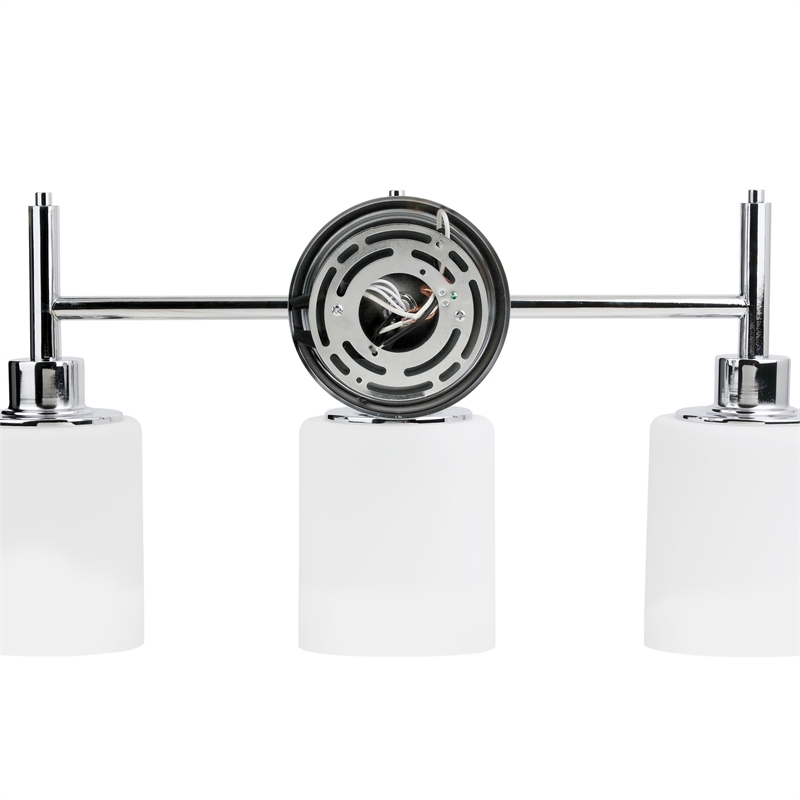 Bowery Hill 3-Light Stainless Steel Vanity Light in Polished Chrome