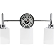 Bowery Hill 3-Light Stainless Steel Vanity Light in Polished Chrome