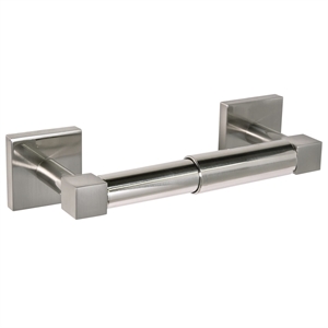 Bowery Hill Metal Toilet Paper Holder in Satin Nickel/Silver