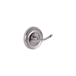 Bowery Hill Elegant Aluminum Double Robe Hook in Polished Chrome