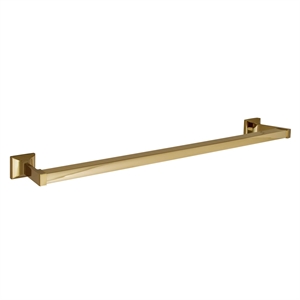 Bowery Hill Classic Traditional 24&quot Metal Towel Bar in Polished Brass