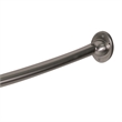 Bowery Hill Stainless Steel Curved Shower Rod in Satin Nickel