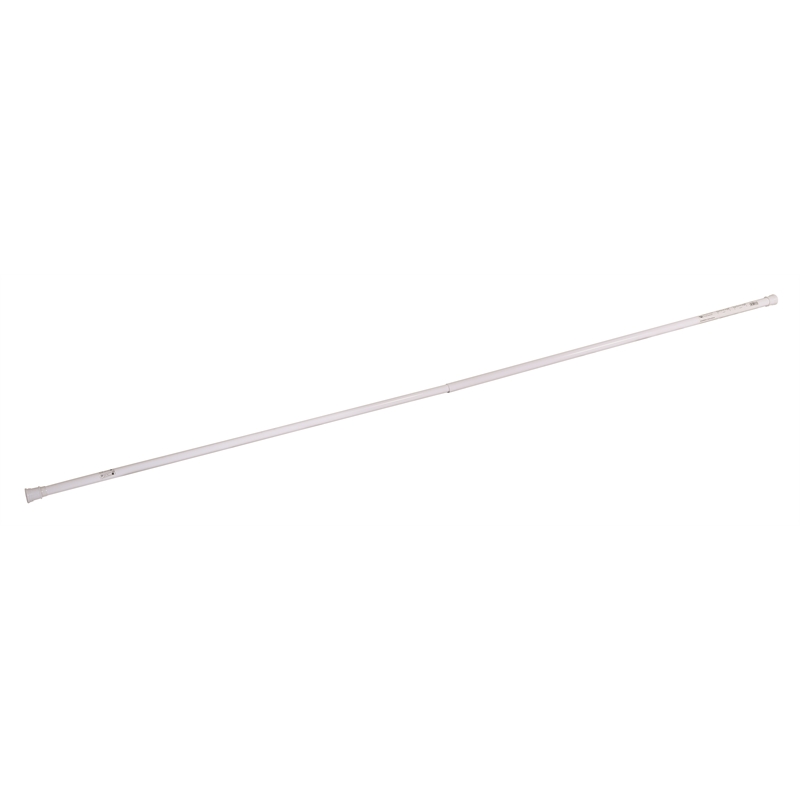 Bowery Hill Stainless Steel Adjustable 36-63-inch Shower Rod in White
