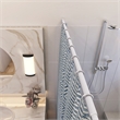 Bowery Hill Stainless Steel Adjustable 36-63-inch Shower Rod in White