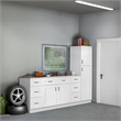 Bowery Hill Sink Base Wood Cabinet in White 36-Inch by 24-Inch by 34.5-Inch