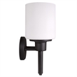 Bowery Hill Stainless Steel Vanity Light in Matte Black 3-Light
