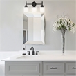 Bowery Hill Stainless Steel Vanity Light in Matte Black 3-Light