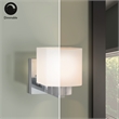 Bowery Hill 1-Light Stainless Steel Wall Light in Polished Chrome