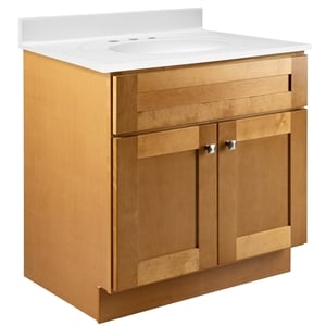 Bowery Hill Vanity in Modern Birch w/ Cultured Marble Top Assembled 31in