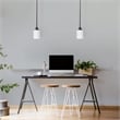 Bowery Hill Steel Flush Mount Ceiling Light in Brushed Nickel 2-Light