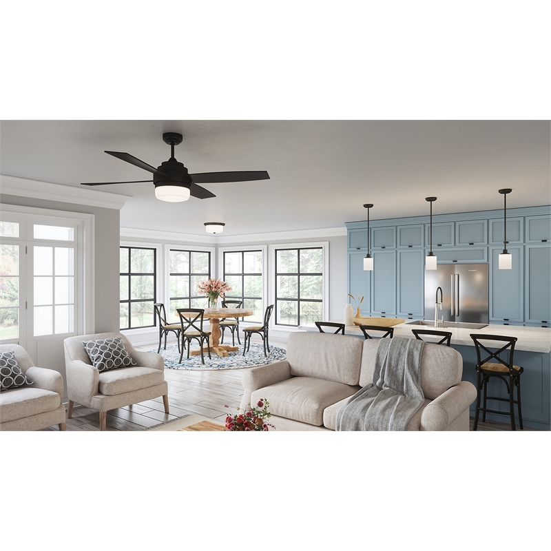 Bowery Hill Steel Flush Mount Ceiling Light in Brushed Nickel 2-Light