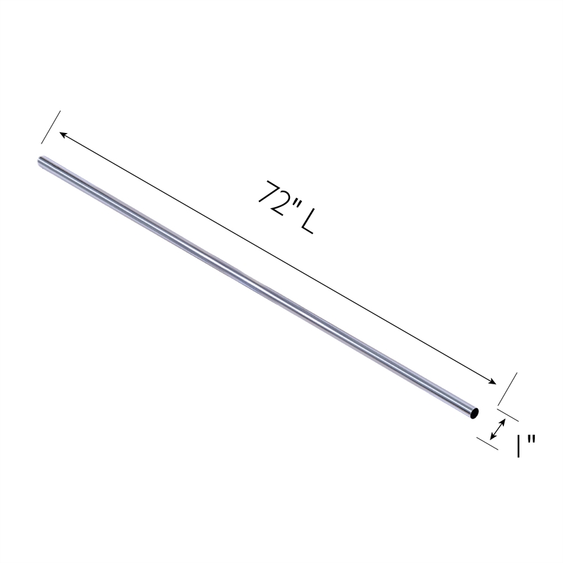 Bowery Hill Stainless Steel Shower Rod in Polished Chrome 72-Inch 5-Pack