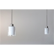 Bowery Hill Stainless Steel Mini Pendant in Silver Satin Nickel