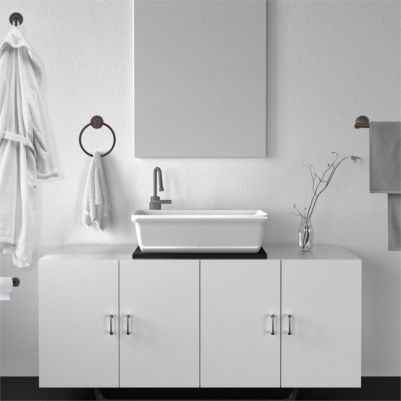 Bowery Hill Bathroom Hardware Kit in Oil-Rubbed Bronze 4 Piece