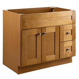 Bowery Hill 36in. Bathroom Wood Vanity w/o Top in Modern Birch