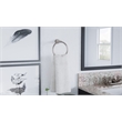 Bowery Hill Transitional Metal Towel Ring in Brushed Nickel Silver