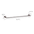 Bowery Hill 24-Inch Metal Towel Bar in Polished Chrome/Silver