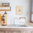 Bowery Hill Rustic 14-Inch Wood Paper Towel Holder in Honey Oak