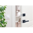 Bowery Hill Single Metal Cylinder Square Deadbolt in Matte Black