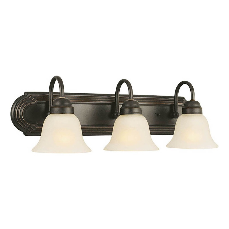 Bowery Hill 3-Light Stainless Steel Vanity Light in Oil Rubbed Bronze