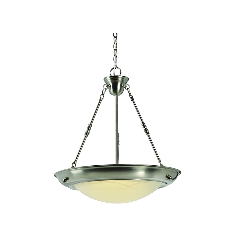 Bowery Hill Integrated LED Stainless Steel Wall Sconce in Satin Nickel