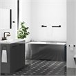 Bowery Hill Aluminum Bath Accessory Kit in Matte Black 4-Piece