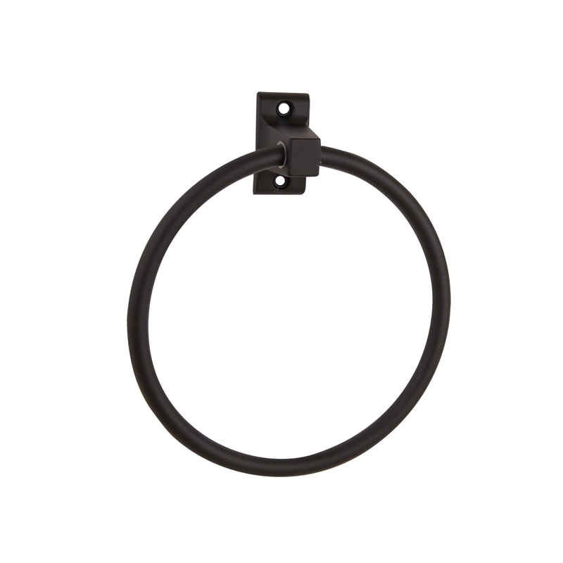 Bowery Hill Aluminum Bath Accessory Kit in Matte Black 4-Piece