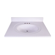 Bowery Hill 31 Inch Vanity in Modern Birch with White Marble Top