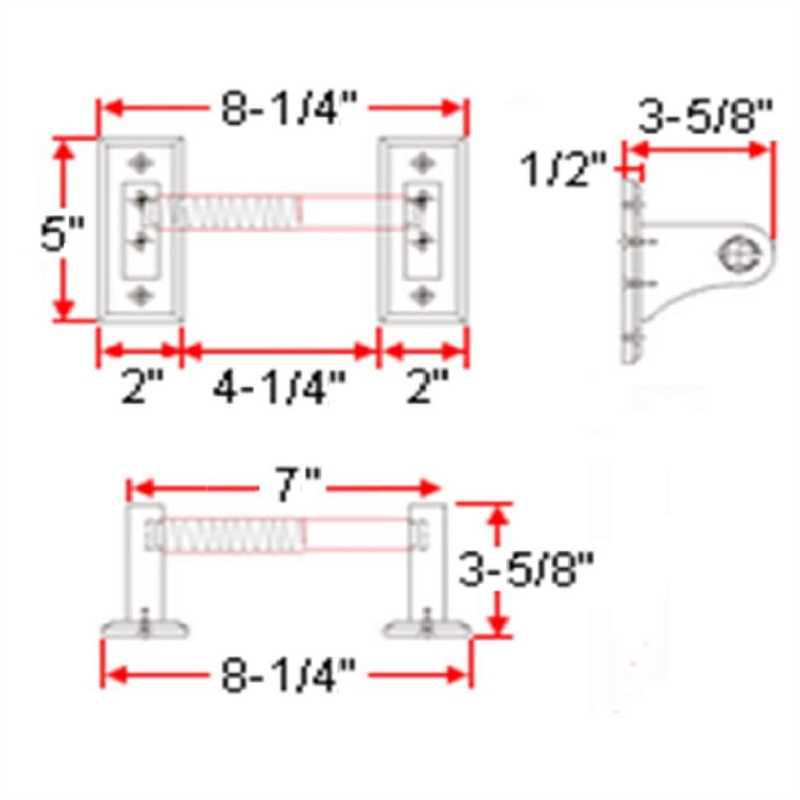 Bowery Hill 6.14 Inch Double-Post Wood Toilet Paper Holder in Oak