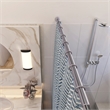 Bowery Hill Classic Adjustable 42 to 72 Inch Shower Rod in Polished Chrome