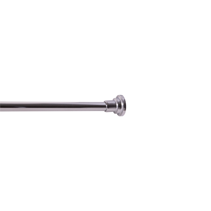 Bowery Hill Classic Adjustable 42 to 72 Inch Shower Rod in Polished Chrome
