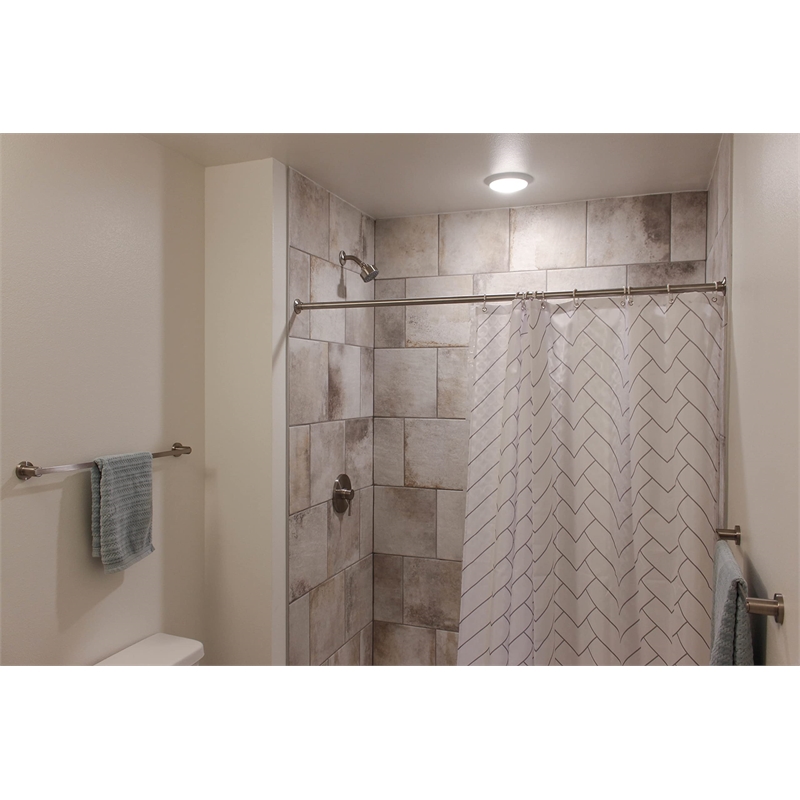 Bowery Hill Contemporary Metal Towel Bar in Satin Nickel 24 Inch