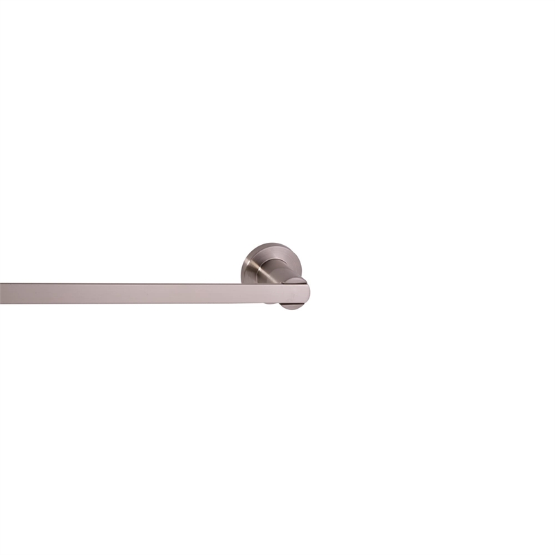 Bowery Hill Contemporary Metal Towel Bar in Satin Nickel 24 Inch