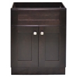 Bowery Hill 30-Inch Wood Vanity Without Top in Espresso Fully Assembled