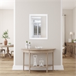 Bowery Hill Wall Mounted Wood Framed Vanity Mirror 24 Inch in White