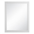 Bowery Hill Wall Mounted Wood Framed Vanity Mirror 24 Inch in White