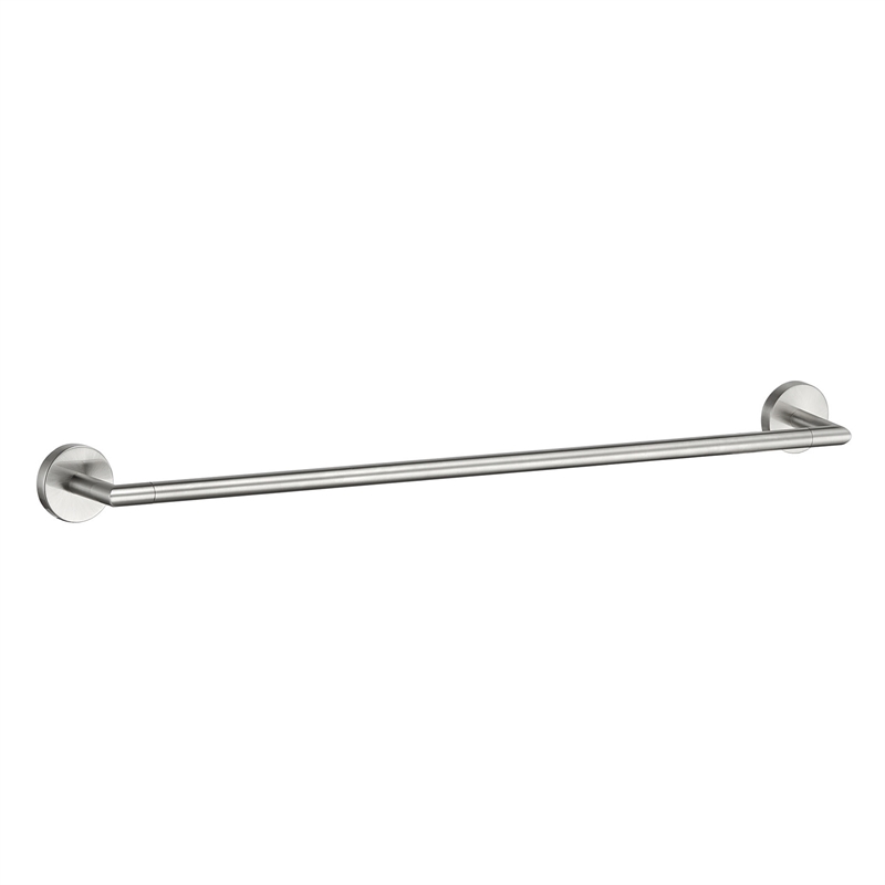 Bowery Hill Contemporary Metal Towel Bar in Satin Nickel 18 Inch