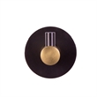Bowery Hill Contemporary Zinc Brass Robe Hook in Matte Black and Gold