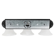 Bowery Hill 3-Light Stainless Steel Vanity Light in Matte Black