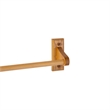 Bowery Hill Rustic Wood Towel Bar for Bath and Kitchen in Honey Oak 18 Inch