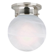 Bowery Hill 1-Light Stainless Steel Ceiling Light in Satin Nickel