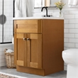 Bowery Hill 25 Inch Vanity in Modern Birch with White Marble Top